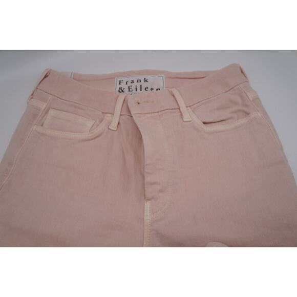 Frank & Eileen Sligo Skinny Raw Hem Jeans Ballet Pink Size 27 $298MSRP - Picture 7 of 9